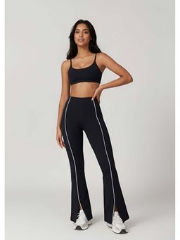 Rock Paper Scissors - Front Slit Bootcut Tights