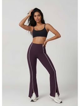 Rock Paper Scissors - Front Slit Bootcut Tights