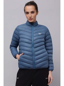 Reebok - Women's Full Sleeve Blue Jacket