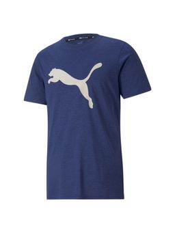 Puma - Favourite Heather Cat Short Sleeve Mens Training Blue T-Shirt
