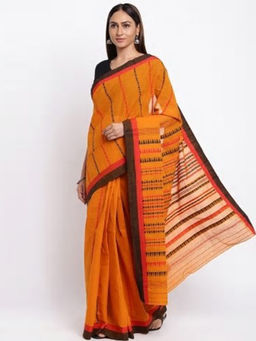Fabindia - Cotton Loom Woven Stitched Sari
