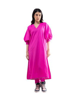 Sil-Sila - I Decide My Vibe in Pink Co-Ord (Set of 2)
