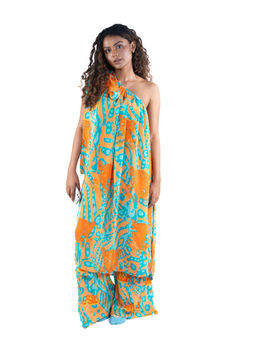 Sil-Sila - She is a Panthers in Panther Print Orange Co-Ord (Set of 2)