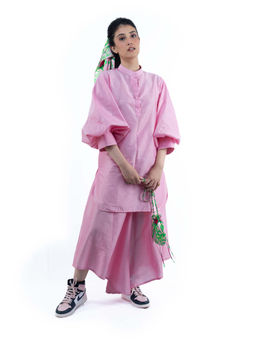Sil-Sila - Trust Your Dopeness in Pink Co-Ord (Set of 2)