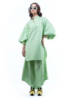 Sil-Sila - Trust Your Dopeness in Mint Green Co-Ord (Set of 2)