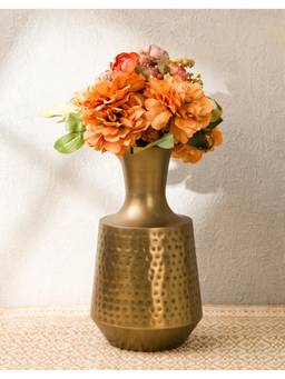 Fabindia - Golden Sur Metal Floor Vase