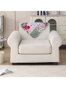 House of Quirk - Quilted Anti Slip Backrest Flora Jade Sofa Mat (1 Seater)