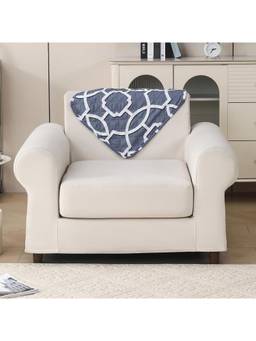 House of Quirk - Quilted Anti Slip Backrest Octa Grey Sofa Mat (1 Seater)