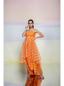 JULY ISSUE - Orange Emma Dress