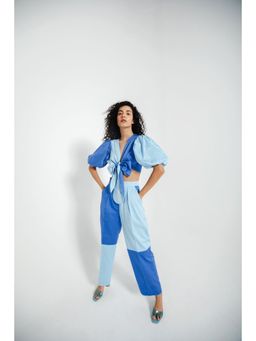 JULY ISSUE - Blue Tessa Co-Ord (Set of 2)