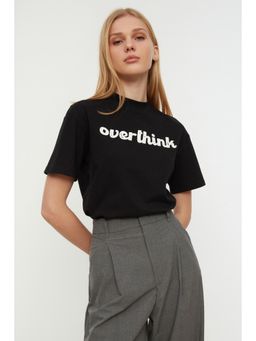 Trendyol - Women's Comfortable Black T-shirts