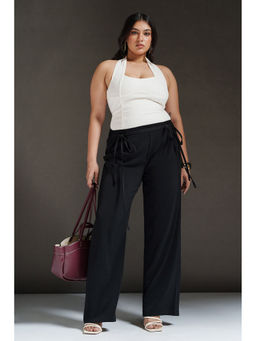 FREAKINS - Duskfall Curve Drawstring Korean Pant