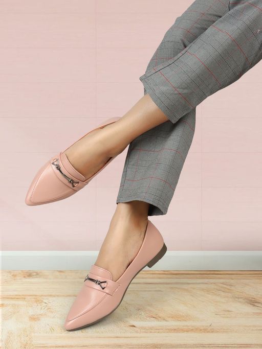 dress peach colored loafers