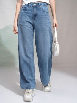 TOKYO TALKIES - Women High Waist Flared Jeans