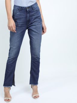 TOKYO TALKIES - Women Flared Mid Rise Light Fade Jeans