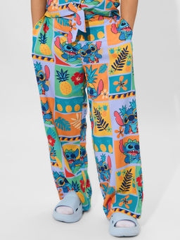 The Souled Store - Lilo and Stitch Pineapple Young Girls Cotton Pant