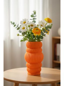 ELARE - Tall Triple-Bulge Ribbed Vase