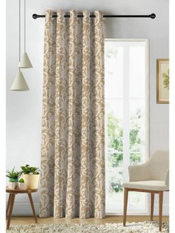 CASABLEU - Kelvin Digital Printed Beige Room Darkening Door Curtain