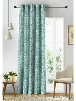 CASABLEU - Kelvin Digital Printed Sea Green Room Darkening Door Curtain