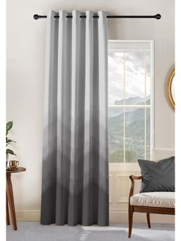 CASABLEU - Kivo Digital Printed dark stone Blackout Door Curtain