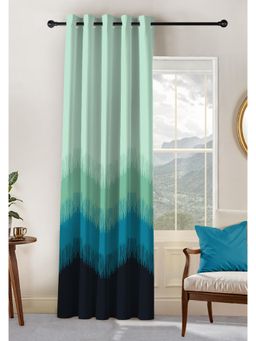 CASABLEU - Kivo Digital Printed teal Blackout Door Curtain
