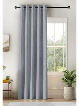 CASABLEU - Kovo Digital Printed Light Grey Blackout Door Curtain