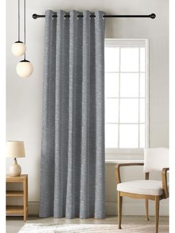 CASABLEU - Liva Digital Printed Grey Blackout Door Curtain