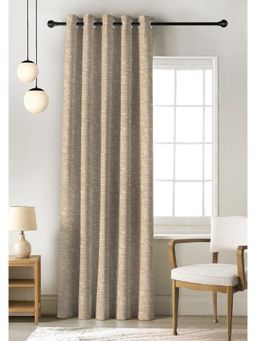 CASABLEU - Liva Digital Printed L Brown Blackout Door Curtain