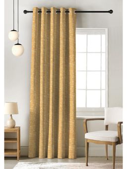 CASABLEU - Liva Digital Printed Mustard Blackout Door Curtain