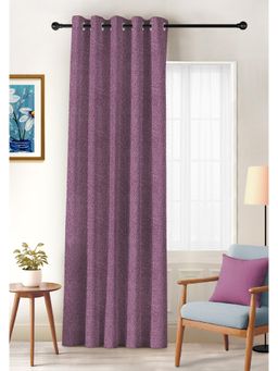 CASABLEU - Twillbone Digital Printed D Pink Blackout Door Curtain
