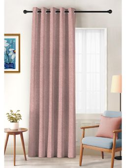 CASABLEU - Twillbone Digital Printed M Pink Blackout Door Curtain