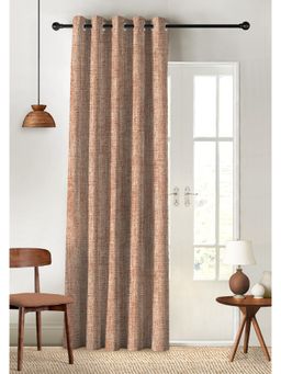CASABLEU - Textura Digital Printed Clay Blackout Door Curtain