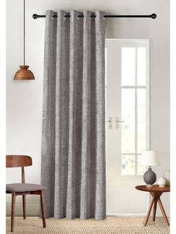 CASABLEU - Textura Digital Printed Stone Blackout Door Curtain