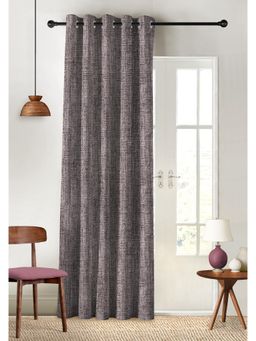 CASABLEU - Textura Digital Printed Wine Blackout Door Curtain