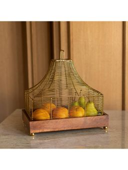 Logam - Selva Cloche with wood base
