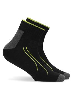 Puma - Performance Train Quarter Unisex Black Socks (Pack of 2)