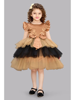 Pink Chick - Layers Party Dress Gold & Black
