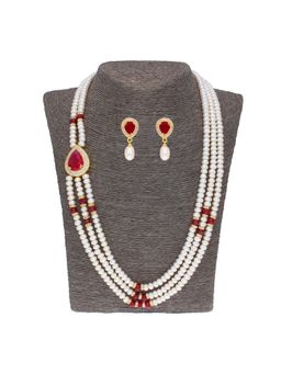 Sri Jagdamba Pearls - Stunning 3 String Necklace Set