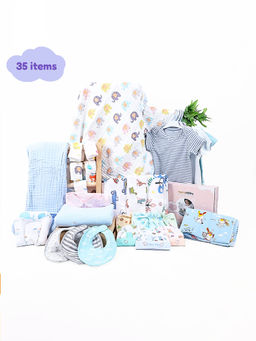 Moms Home - New Born Baby Essentials Gift Combo Box (Set of 35)