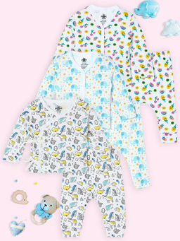 The Mom Store - Berry Bites, Elephantastic, Animal Party Top & Pyjama (Pack of 3)