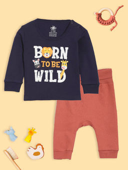 The Mom Store - Born To Be Wild Infant Top & Pyjama