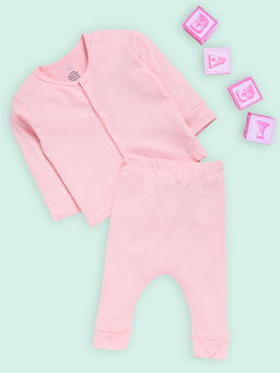 The Mom Store - Pastel Pink Infant Top and Pyjama (Set of 2)
