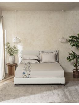 SANSAAR A D'DECOR BRAND LIVE CONSCIOUSLY - Set Eb 317-Fleur-Moonbeam Bedsheet King