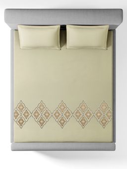SANSAAR A D'DECOR BRAND LIVE CONSCIOUSLY - Set Eb 307-Mirelle-Eucalyptus Bedsheet King