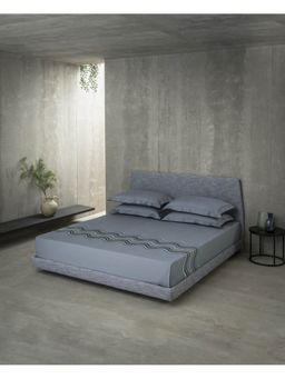 SANSAAR A D'DECOR BRAND LIVE CONSCIOUSLY - Set Eb 301-Novelle-Faded Denim Bedsheet King