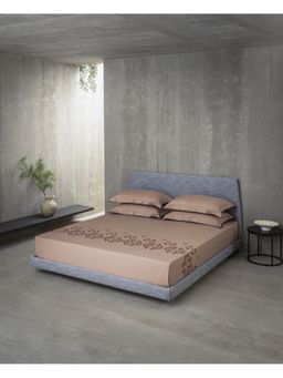 SANSAAR A D'DECOR BRAND LIVE CONSCIOUSLY - Set Eb 311-Solene-Warm Taupe Bedsheet King