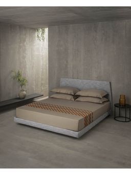 SANSAAR A D'DECOR BRAND LIVE CONSCIOUSLY - Set Eb 313-Trellis-Cobblestone Bedsheet King