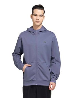 adidas - D4T Full-Zip Hoodie Purple Jacket