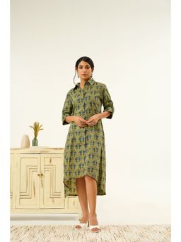 Indy Raaga - Aavya Olive Green Dress