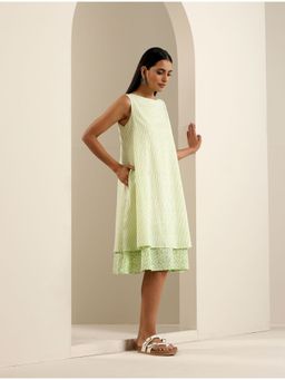 Indy Raaga - Pure Cotton Strip print Dress